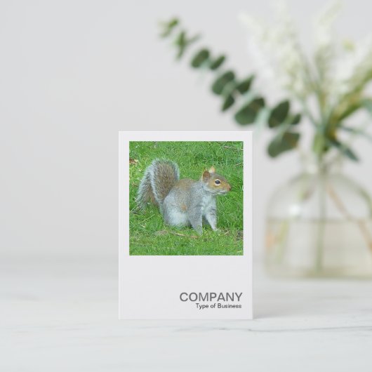 正方形の写真0325 – リス 名刺 (スタンド正面)