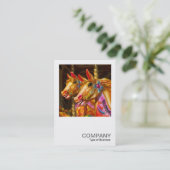 正方形の写真0357 メリー --go-round Horses 名刺 (スタンド正面)