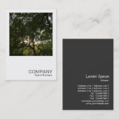 正方形の写真0375 -日本の分岐 名刺 (正面/裏面)