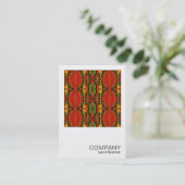 正方形の写真040 – 幾何学的パターン 名刺 (スタンド正面)