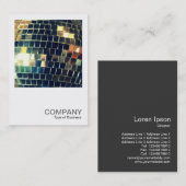 正方形の写真0420 -鏡ボール 名刺 (正面/裏面)