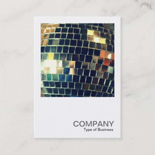 正方形の写真0420 -鏡ボール 名刺 (正面)