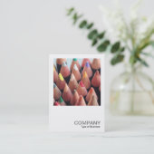 正方形の写真0421 – 色鉛筆 名刺 (スタンド正面)