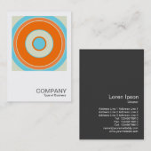 正方形の写真0430 -カラフル円03 名刺 (正面/裏面)