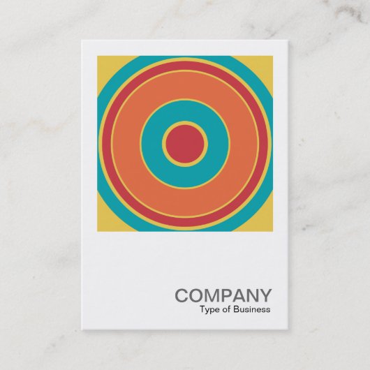 正方形の写真0432 -カラフル円05 名刺 (正面)