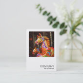 正方形の写真0441 メリー --Go-Round Horses 名刺 (スタンド正面)