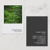 正方形の写真0468 – ウッドランドの花 名刺 (正面/裏面)