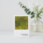 正方形の写真0480 – 黄色のデイジー 名刺 (スタンド正面)