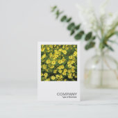 正方形の写真0508 – 黄色のデイジー 名刺 (スタンド正面)