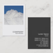 正方形の写真0516 - Cumulus Cloud 名刺 (正面/裏面)