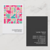 正方形の写真0544 -抽象芸術パターン170715 名刺 (正面/裏面)