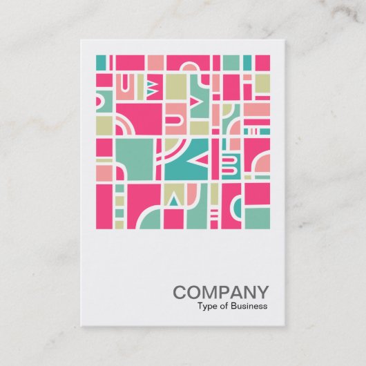 正方形の写真0544 -抽象芸術パターン170715 名刺 (正面)