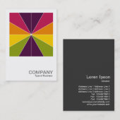 正方形の写真0574 – カラーセグメント02 名刺 (正面/裏面)