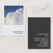 正方形の写真0578 - Cumulus Cloud 名刺 (正面/裏面)