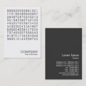 正方形の写真0580 – 乱数 名刺 (正面/裏面)