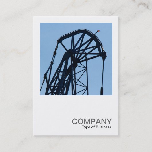 正方形の写真0582 – タワークレーン(詳細) 名刺 (正面)