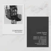 正方形の写真0584 – タワークレーン02 名刺 (正面/裏面)