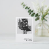 正方形の写真0584 – タワークレーン02 名刺 (スタンド正面)