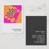 正方形の写真058 – フラクカラフルタル 名刺 (正面/裏面)