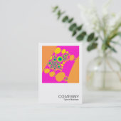 正方形の写真058 – フラクカラフルタル 名刺 (スタンド正面)