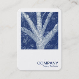 正方形の写真0592 – フォークした枝 – Cyanotype 名刺