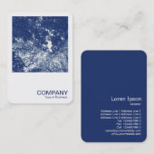 正方形の写真0593 - Woodland Canopy 02 - Cyanotype 名刺 (正面/裏面)