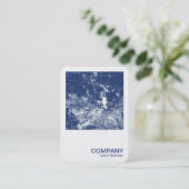 正方形の写真0593 - Woodland Canopy 02 - Cyanotype 名刺 (スタンド正面)
