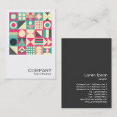 正方形の写真0596 -抽象芸術正方形110419 名刺 (正面/裏面)