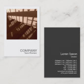 正方形の写真060 – ステップ上の影 名刺 (正面/裏面)