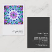 正方形の写真063 -デイジーKaleidoscopic 名刺 (正面/裏面)