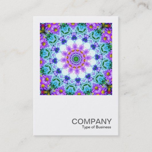 正方形の写真063 -デイジーKaleidoscopic 名刺 (正面)