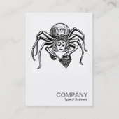 正方形の写真070 -編み物のくも 名刺 (正面)