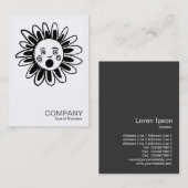 正方形の写真071 – 歌う花 名刺 (正面/裏面)