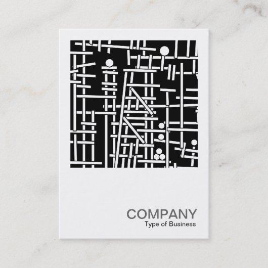 正方形の写真081 – 奇数ボール構造 名刺 (正面)