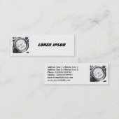 正方形の写真 – オートバイ速度計 スキニー名刺 (正面/裏面)