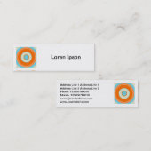 正方形の写真 – カラフル円03 スキニー名刺 (正面/裏面)