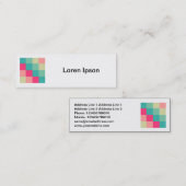 正方形の写真 – カラー正方形013 スキニー名刺 (正面/裏面)