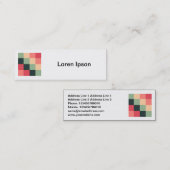 正方形の写真 – カラー正方形015 スキニー名刺 (正面/裏面)