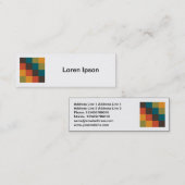 正方形の写真 – カラー正方形03 スキニー名刺 (正面/裏面)