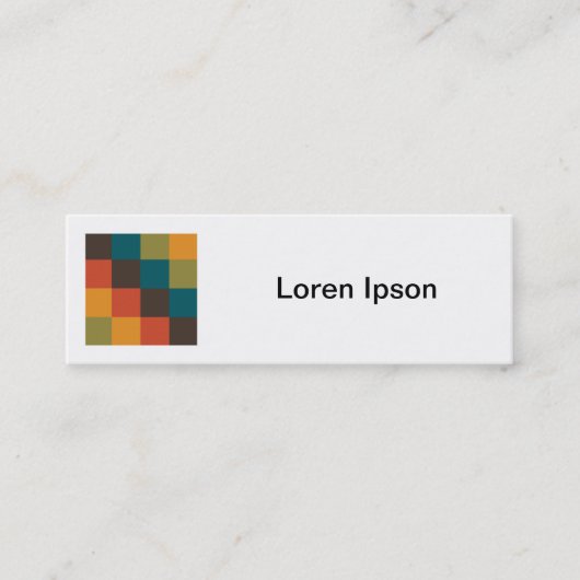 正方形の写真 – カラー正方形03 スキニー名刺 (正面)