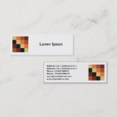 正方形の写真 – カラー正方形04 スキニー名刺 (正面/裏面)