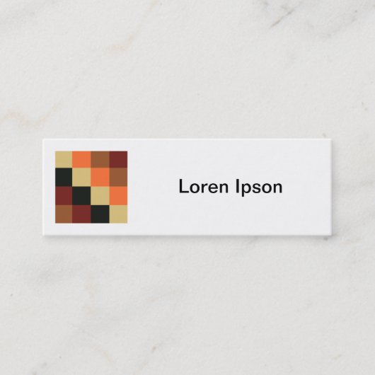 正方形の写真 – カラー正方形04 スキニー名刺 (正面)