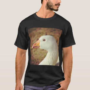 正方形の写真 – グース(クローズアップ) Tシャツ