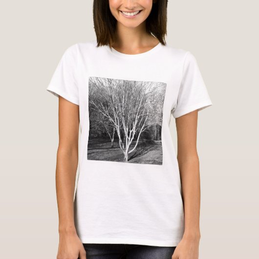 正方形の写真 – ツリー Tシャツ (正面)
