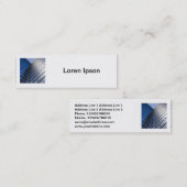 正方形の写真 – 反射型オフィスブロック スキニー名刺 (正面/裏面)