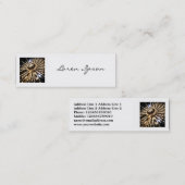 正方形の写真 – 大きいホイール スキニー名刺 (正面/裏面)