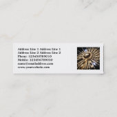 正方形の写真 – 大きいホイール スキニー名刺 (裏面)