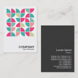 正方形の写真 – 抽象芸術幾何学模様110421 名刺