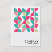 正方形の写真 – 抽象芸術幾何学模様110421 名刺 (正面)