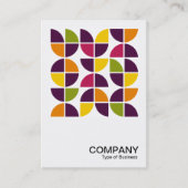 正方形の写真 – 抽象芸術幾何学模様110421v2 名刺 (正面)